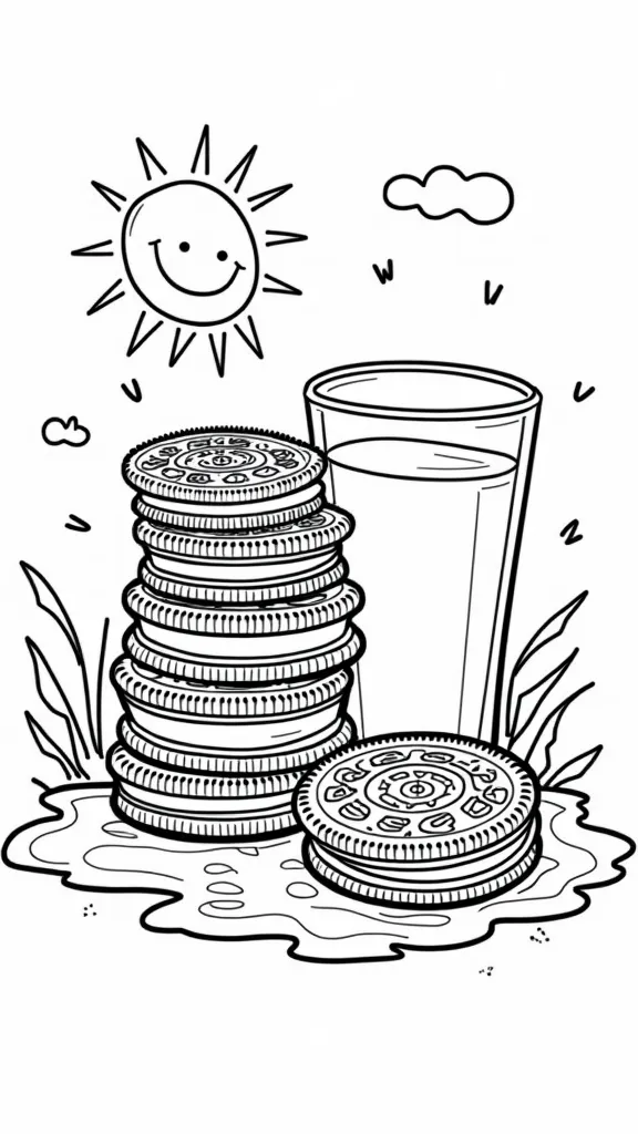 oreo coloring pages